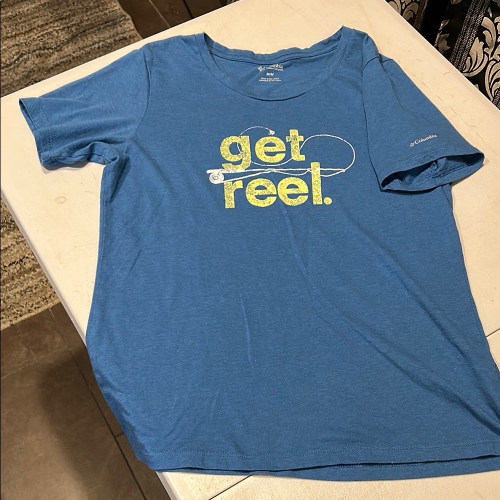 Columbia Blue Graphic T-Shirt for Men